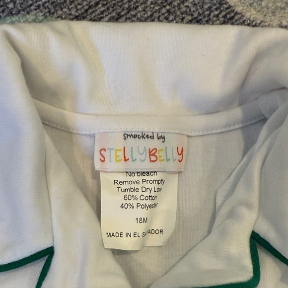 Festive Tree Embroidered Kids Pajama Set - Picture 2 of 4